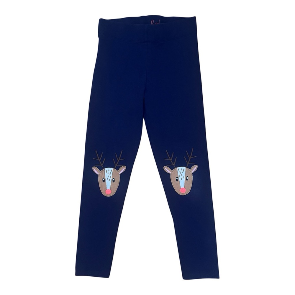 Mini Boden (5|6) Reindeer Appliqué Leggings